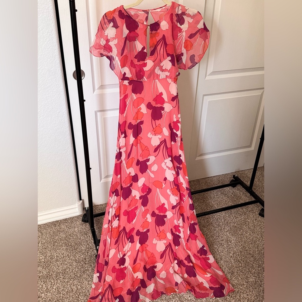 MASSIMO DUTTI SIZE 2 MAXI DRESS 100% Viscose / premium fabric quality - Picture 10 of 10